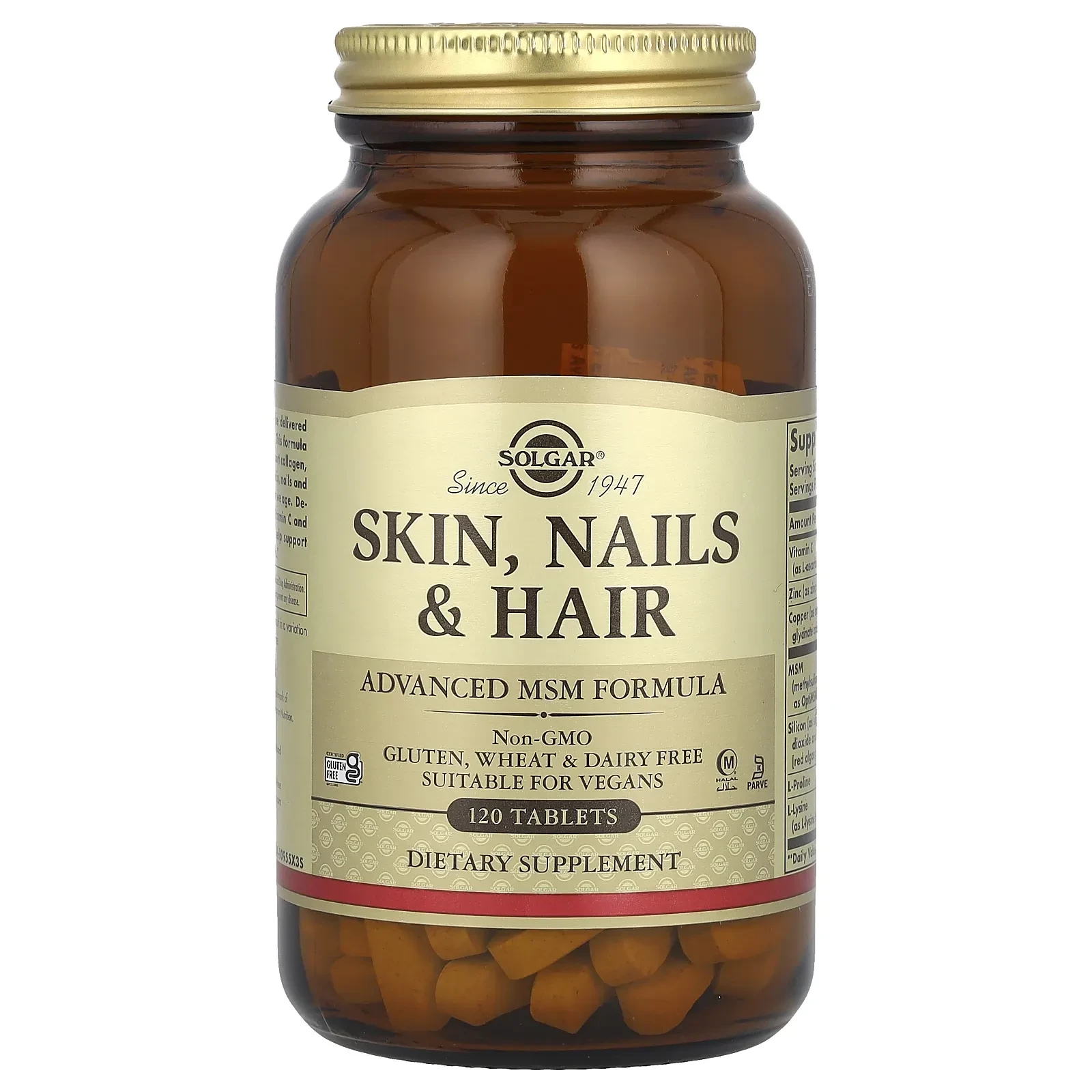 Skin, Nails & Hair, Advanced MSM Formula, 60 Tablets