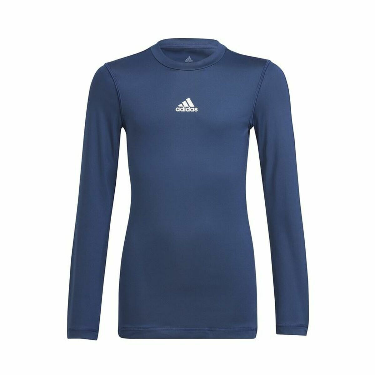 Children's Short Sleeved Football Shirt Adidas Techfit Blue