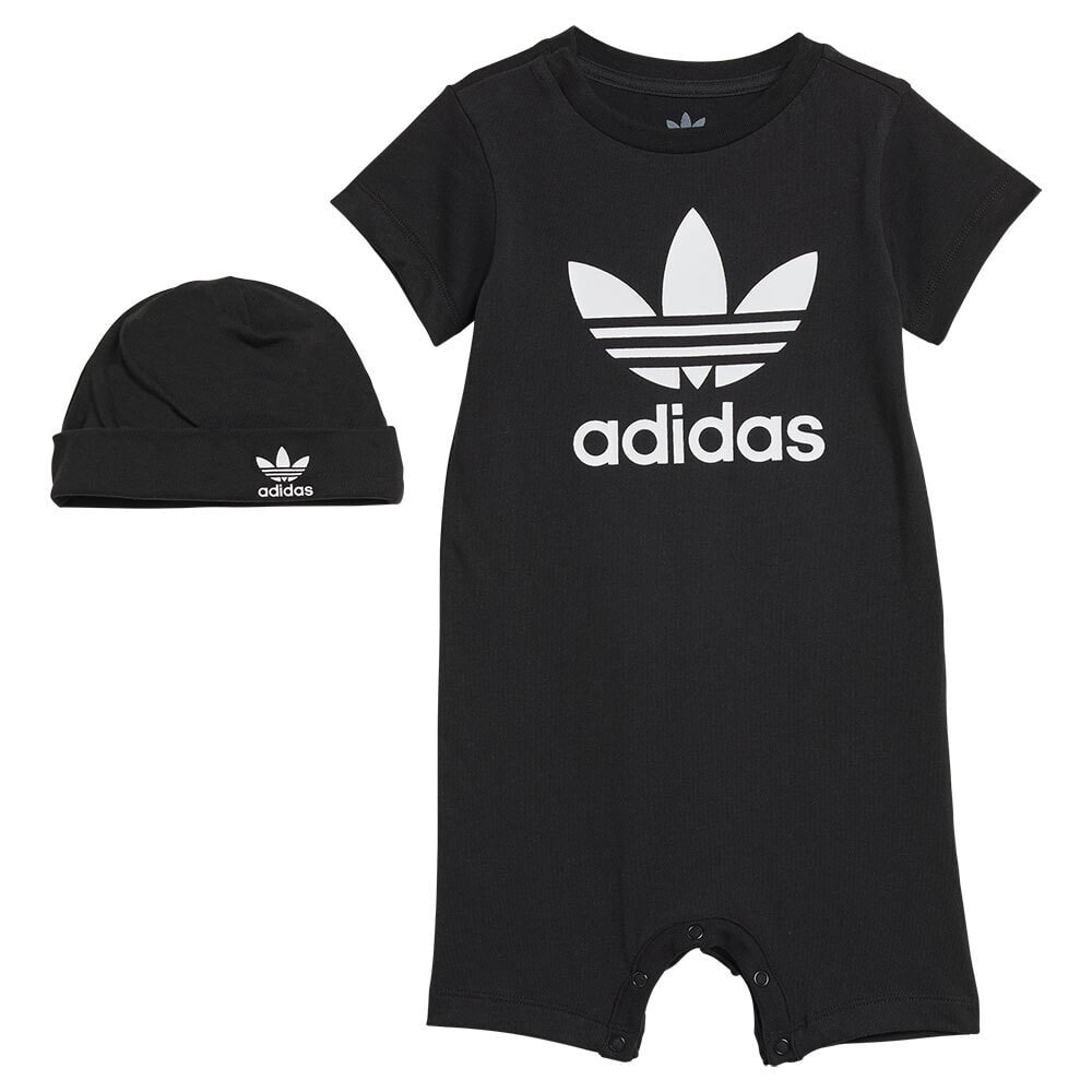 ADIDAS ORIGINALS Gift Jumpsuit&Beanie infant set