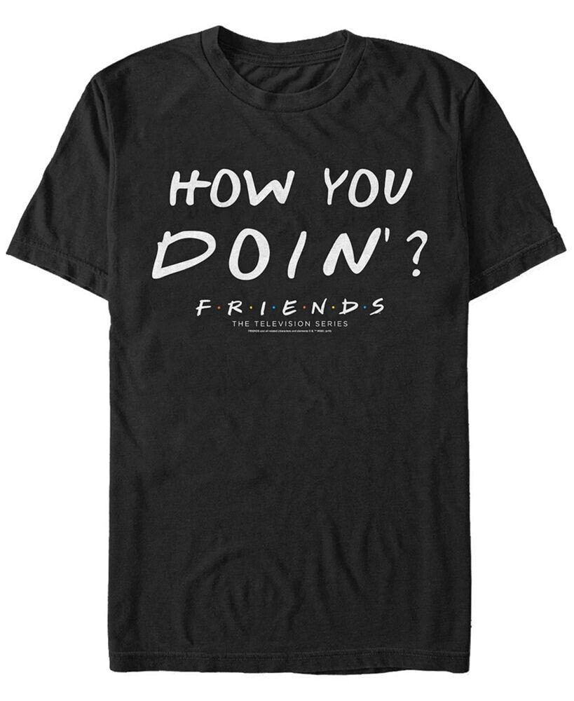 Friends Men's Joey Tribbiani How You Doin Quote Short Sleeve T-Shirt