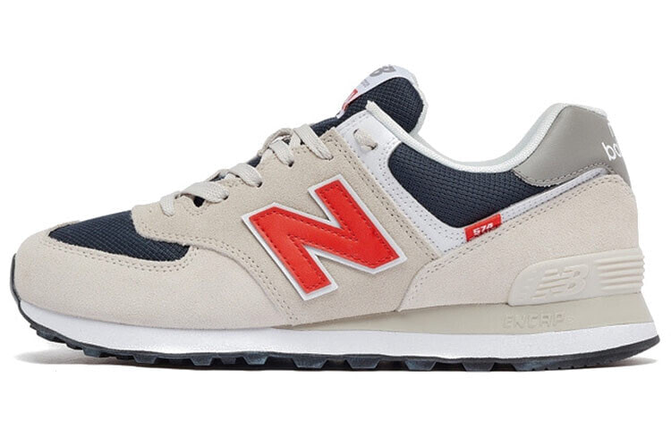 New Balance NB 574 复古休闲 低帮 跑步鞋 男女同款 灰藏青 / Кроссовки New Balance NB 574 ML574SJ2