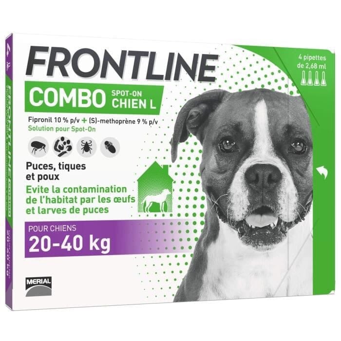 Комбо для собак FRONTLINE - 20-40 кг - 4 пипетки