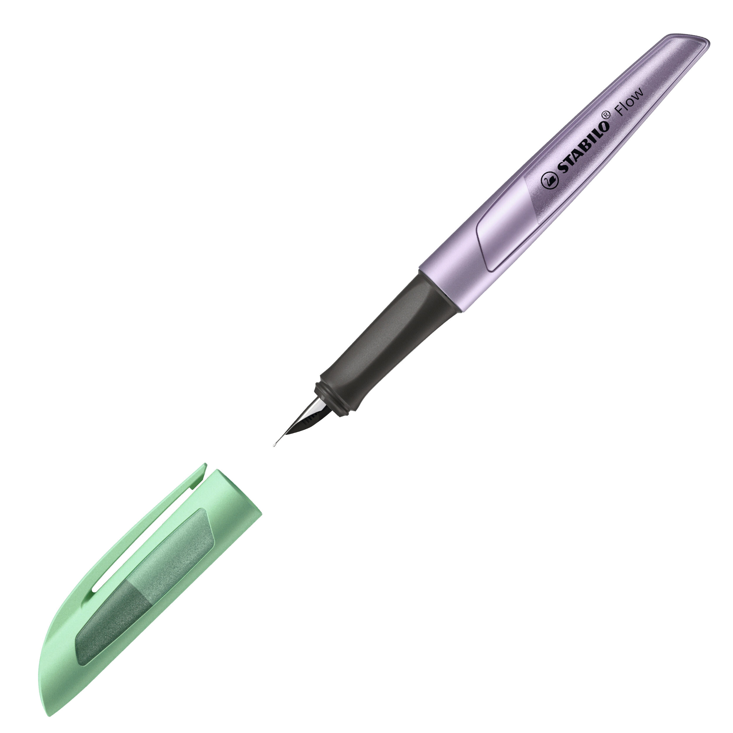 STABILO Flow COSMETIC - Green - Lavender - Cartridge filling system - Stainless steel - Medium - Germany - 18 mm