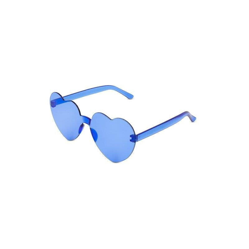 Party heart-shaped glasses Blue