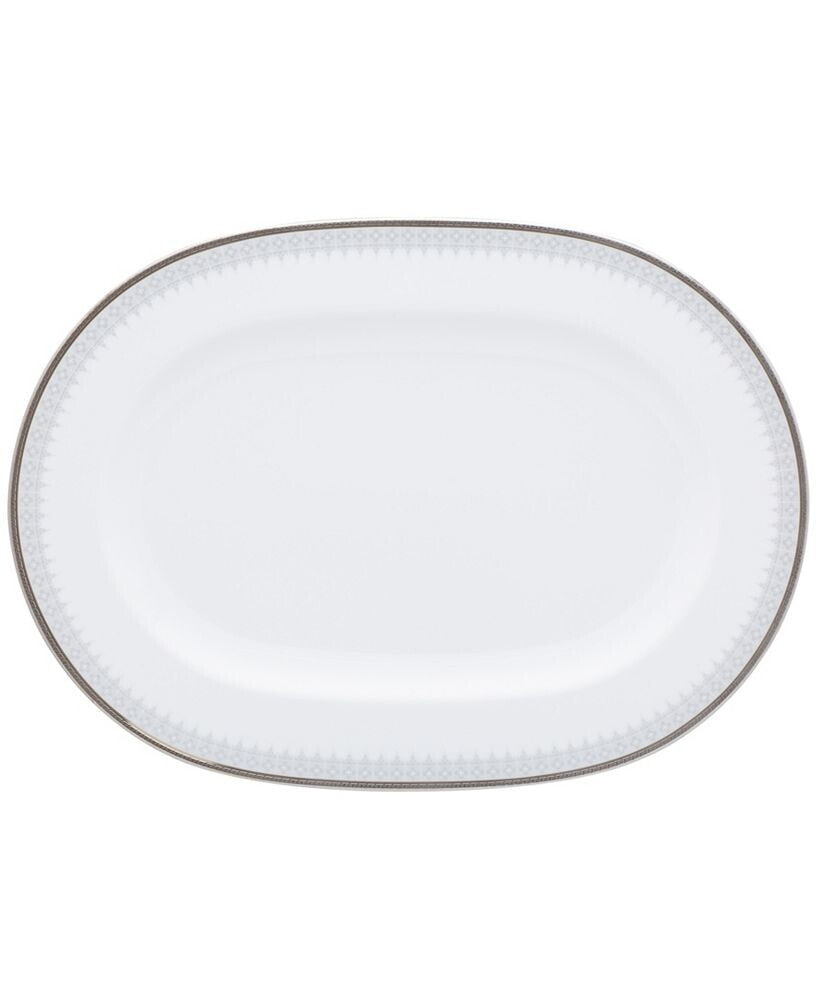 Noritake silver Colonnade Oval Platter, 16