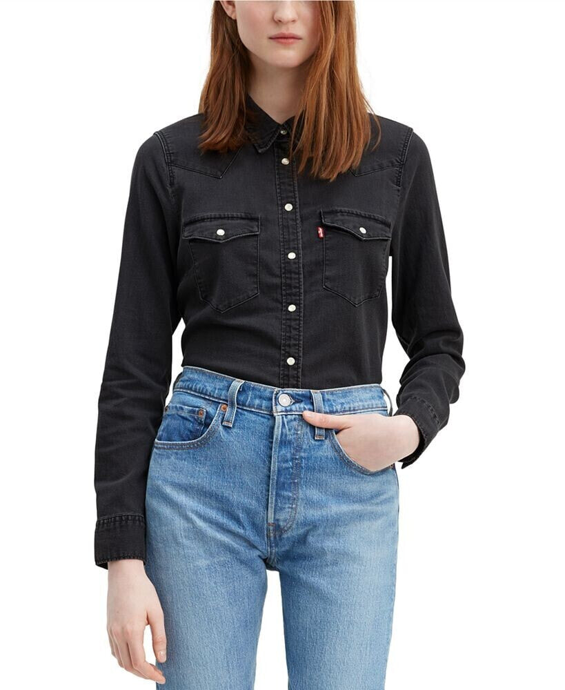 Levi's women's The Ultimate Western Cotton Denim Shirt