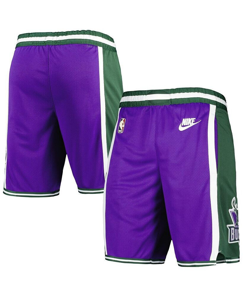 Nike men's Purple Milwaukee Bucks 2022/23 Classic Edition Swingman Performance Shorts
