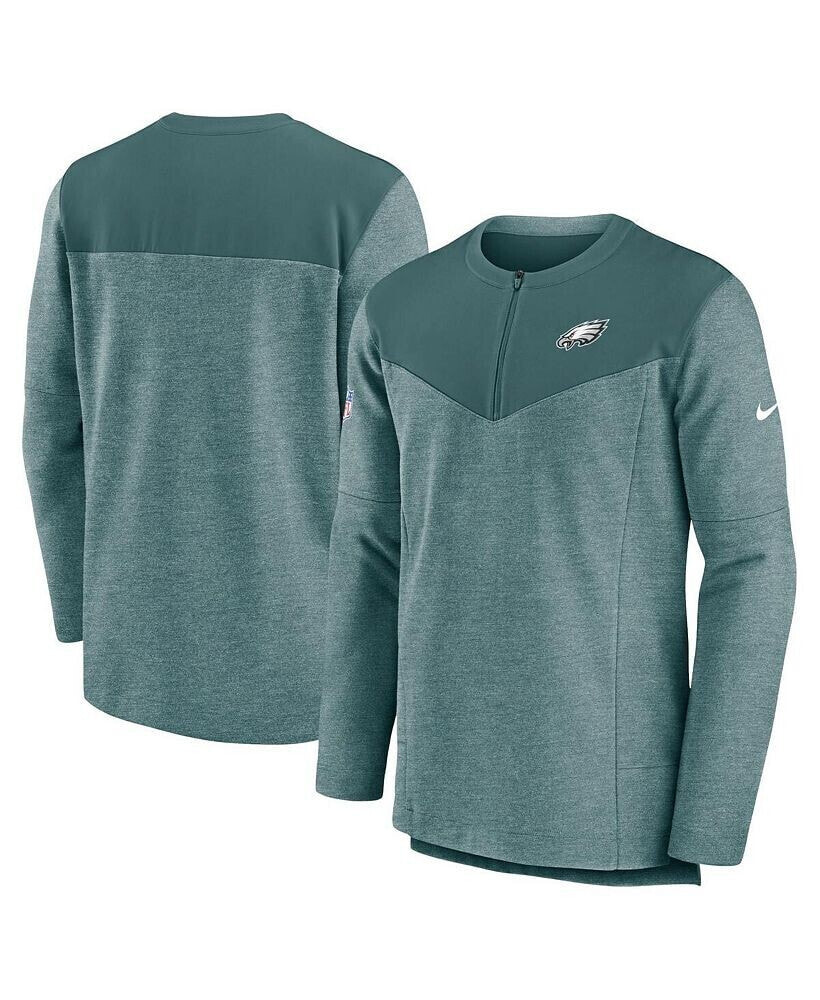 Nike men's Midnight Green Philadelphia Eagles Sideline Lockup Performance Quarter-Zip Jacket