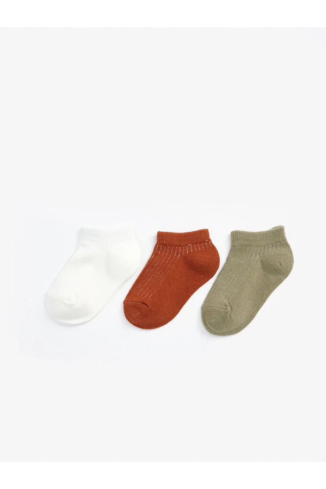 Basic Erkek Bebek Patik Çorap 3'lü
