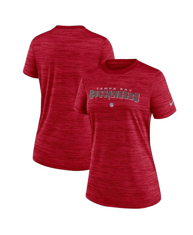 Nike women's Red Tampa Bay Buccaneers Sideline Velocity Performance T-shirt