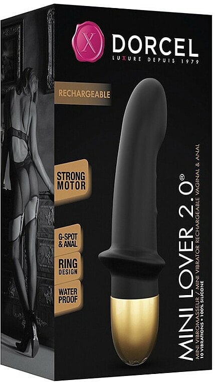 Vibrator zur G-Punkt-Stimulation und analen Penetration - Marc Dorcel Mini Lover Magenta 2.0 Black