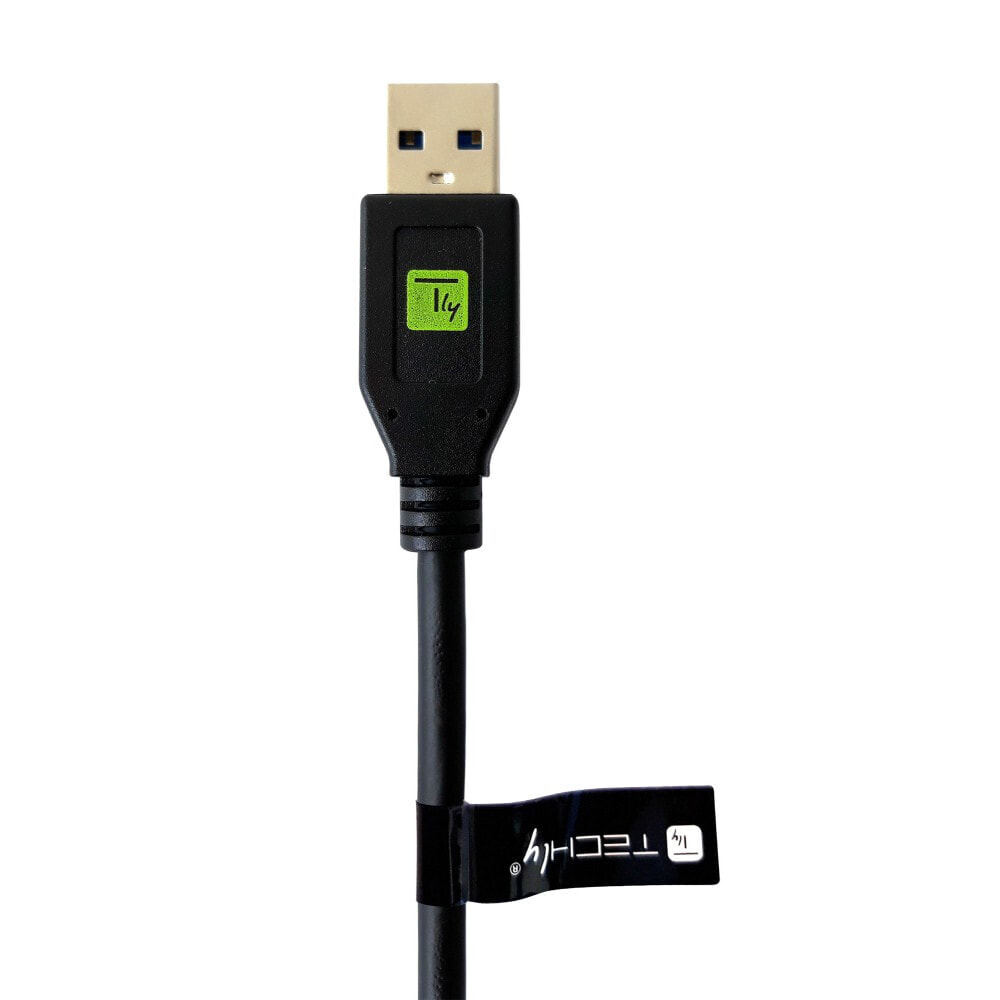 Techly USB3.1 Gen.2 Kabel Stecker Typ-A - USB Typ-C Schwarz 0.5 m - Cable - Digital