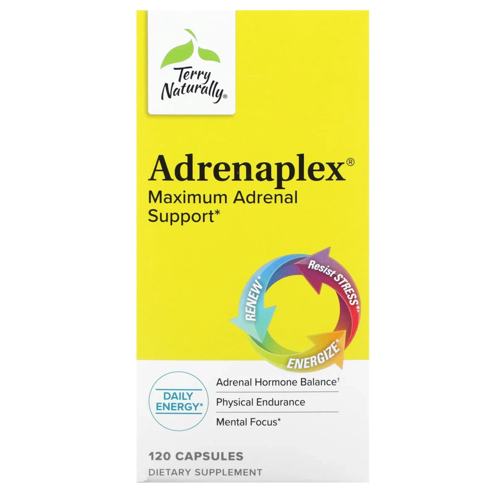 Terry Naturally, Adrenaplex, Maximum Adrenal Support, 60 Capsules