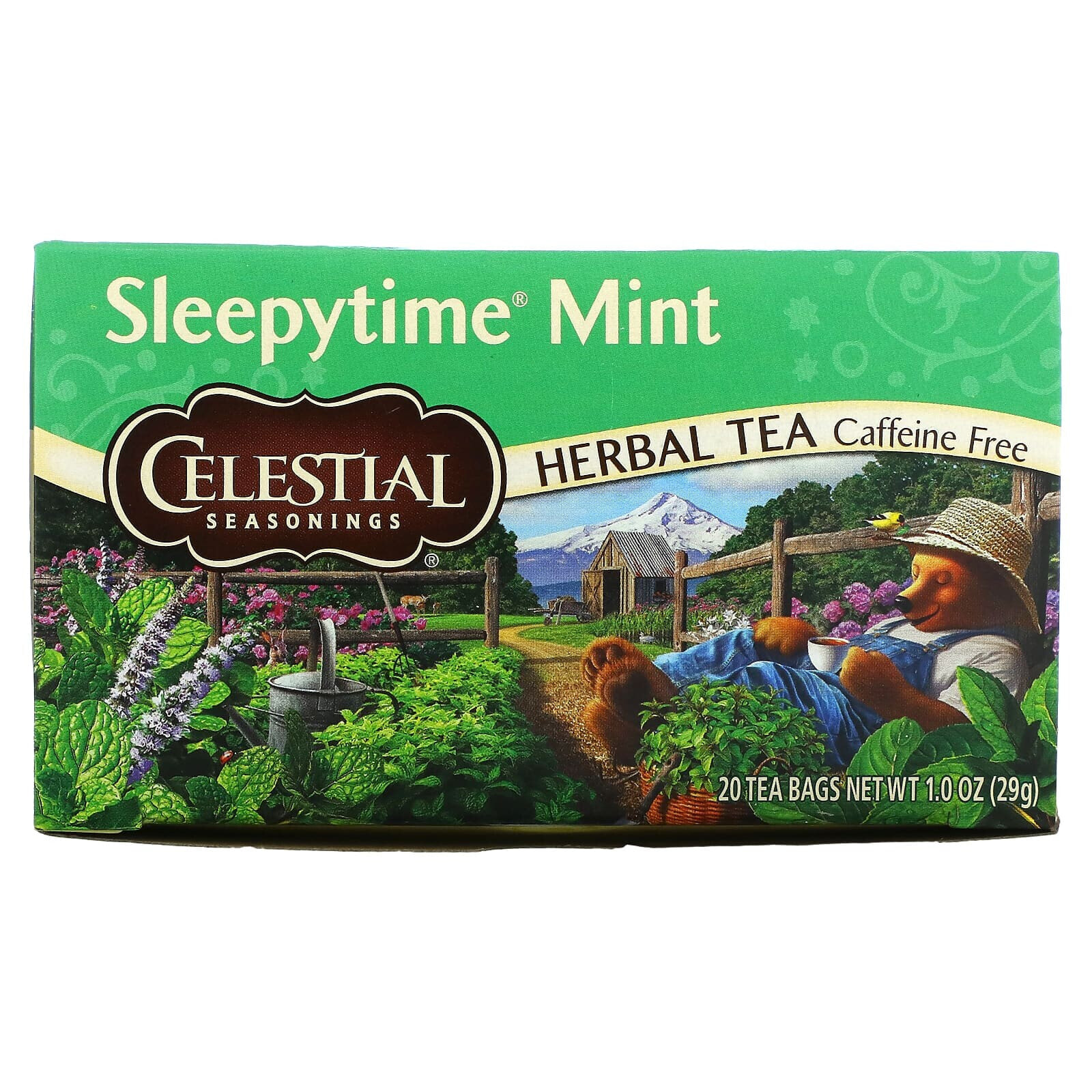 Celestial Seasonings, Sleepytime, травяной чай, без кофеина, 40 чайных пакетиков, 59 г (2,1 унции)