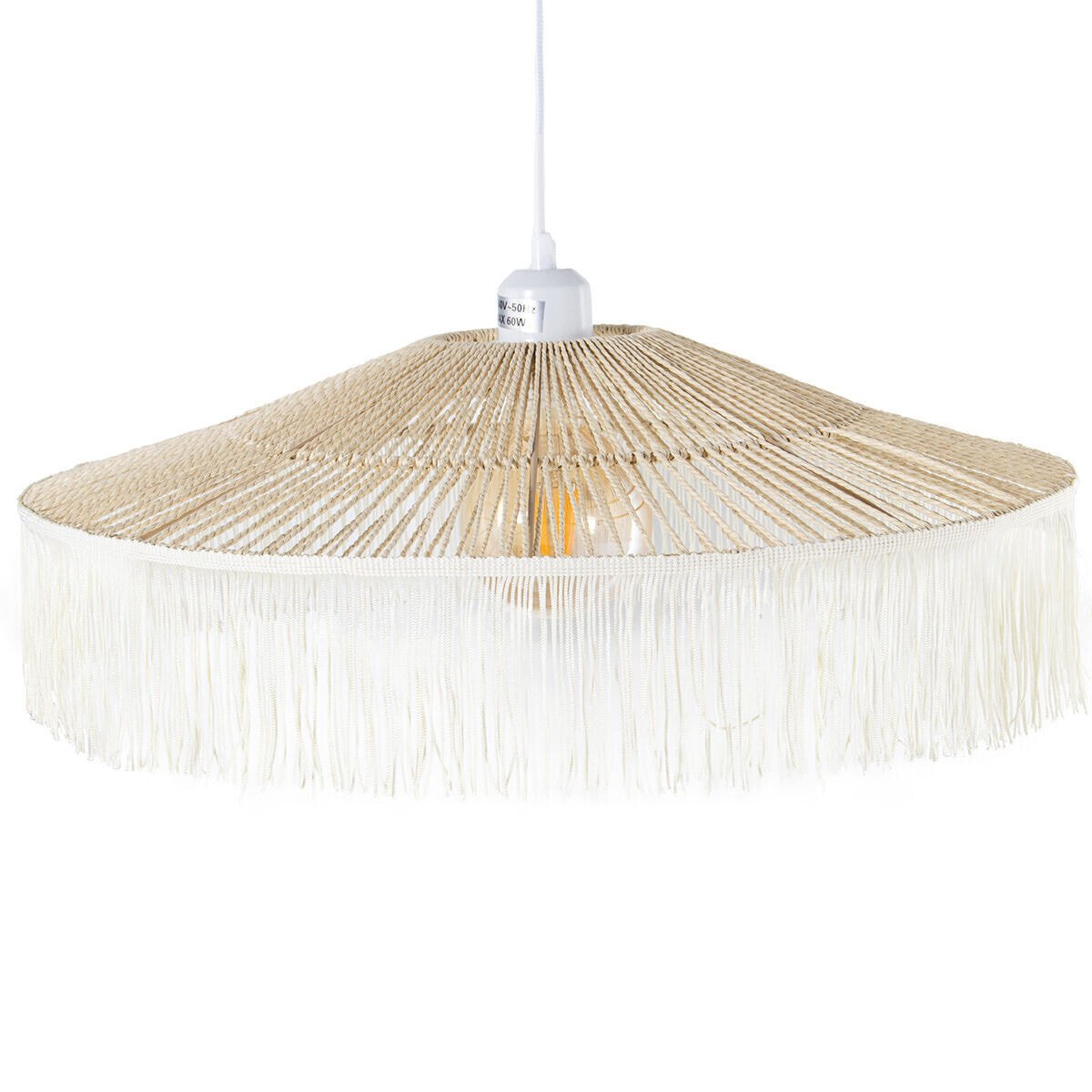 Ceiling Light Alexandra House Living Brown Rattan Natural Fibre 60 W 51 x 17 x 51 cm