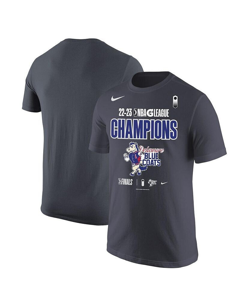 Nike men's Anthracite Delaware Blue Coats 2023 NBA G-League Champions T-shirt