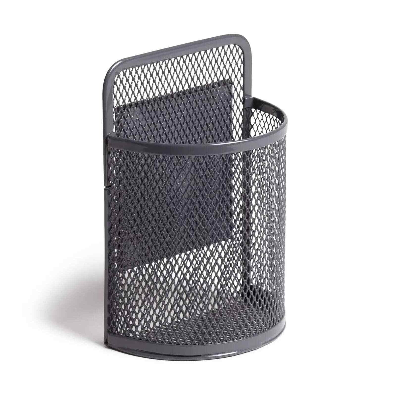 Locker Mesh Cup with Flat Bottom Sage magnet organizer - U Brands