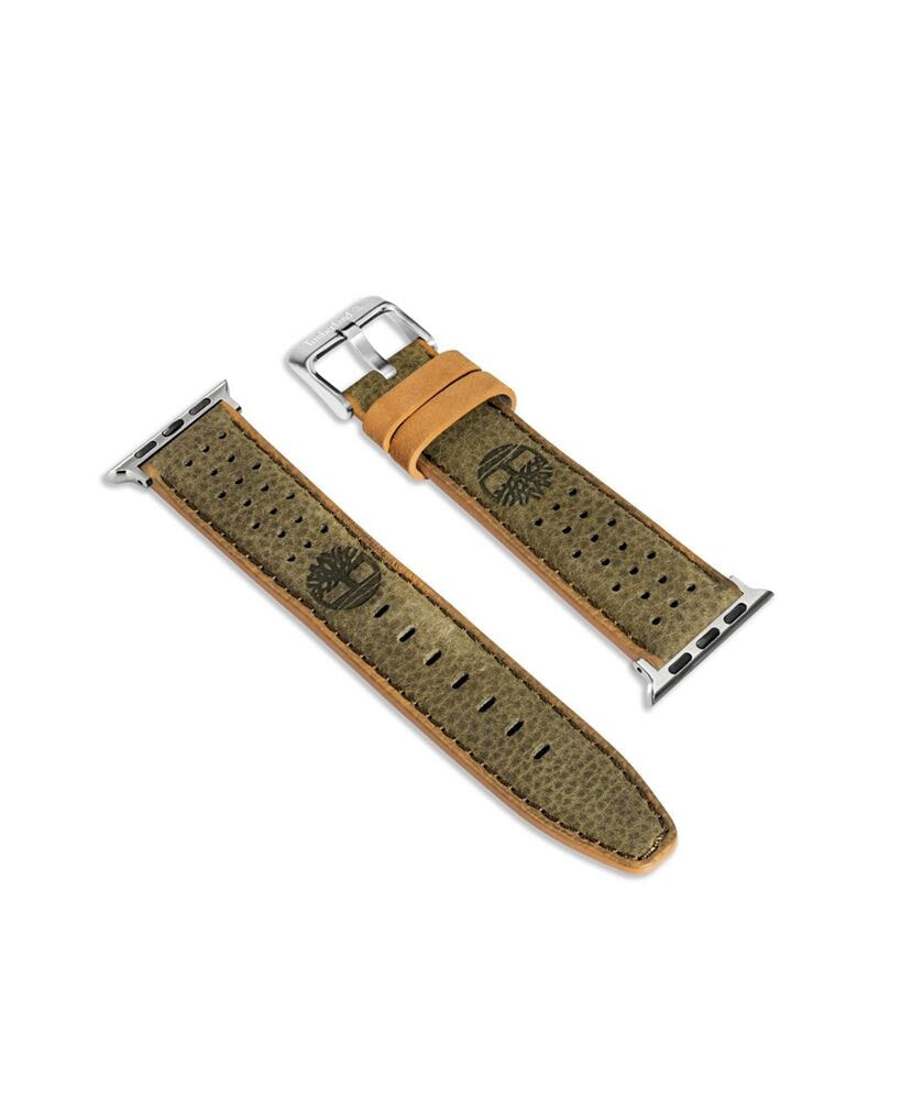 Timberland unisex Daintree Dark Green Genuine Leather Universal Smart Watch Strap 22mm
