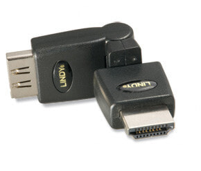 Lindy HDMI 360 Degree Adapter HDMI M HDMI FM Черный 41096