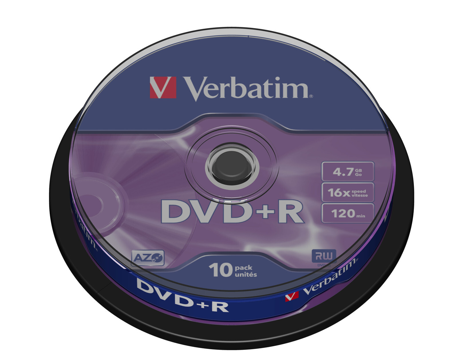 Verbatim DVD+R Matt Silver 4,7 GB 10 шт 43498