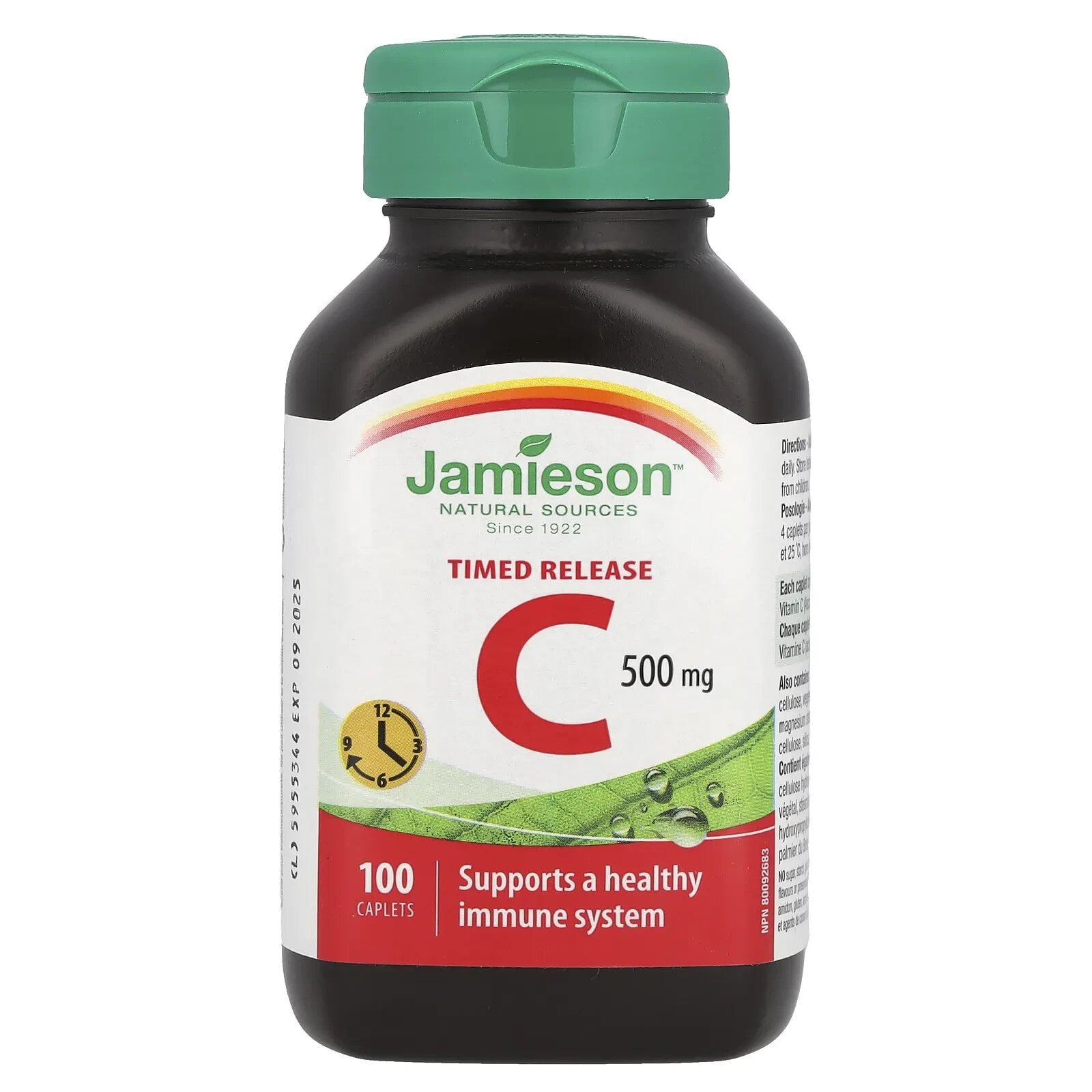 Timed Release Vitamin C, 500 mg, 100 Caplets