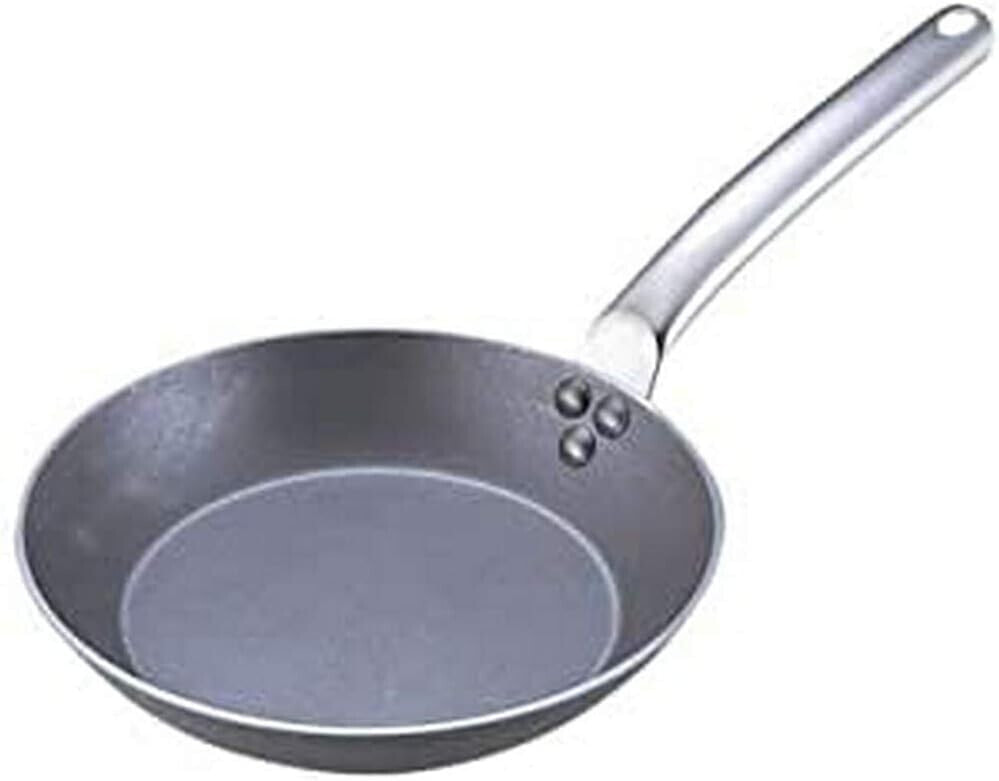 De Buyer 5130.28 Carbone Plus Round Frying Pan with Stainless Steel Cold Handle, 28 cm Diameter