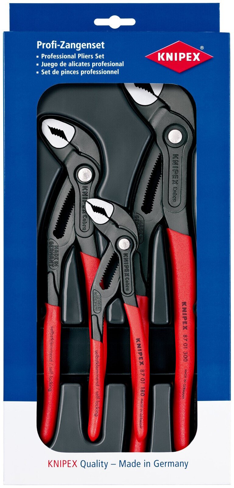 Набор из 3х клещей Knipex 00 20 09 V02 Cobra