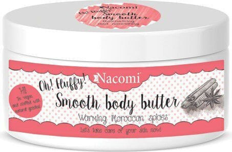 Nacomi Oh Flutty Smooth Body Butter - Freshly Baked Papaya Pie Легкое увлажняющее масло для тела с ароматом порога из папайи  для всех типов кожи 100 г