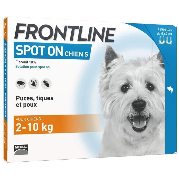 FRONTLINE Spot On Dog 2-10 кг - 4 пипетки