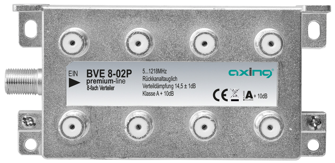 Axing BVE 8-02P Кабельный разветвитель Серый BVE00802P