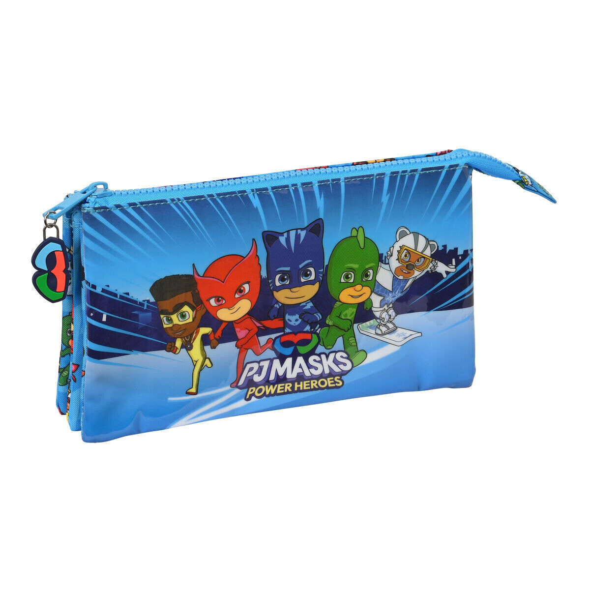 Triple Carry-all PJ Masks Blue 22 x 12 x 3 cm