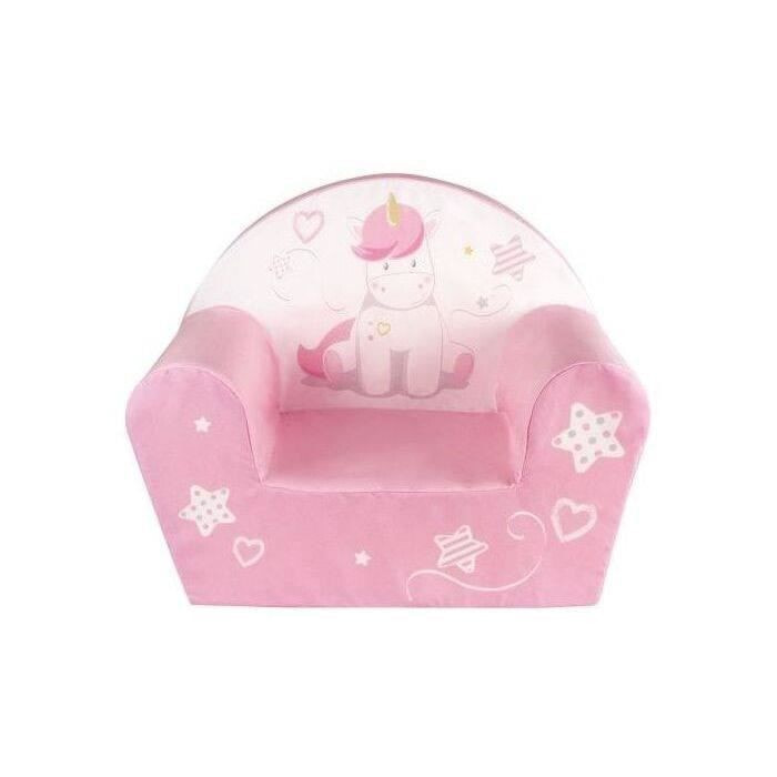 Детское кресло для детей Fun House, розовый цвет с принтом