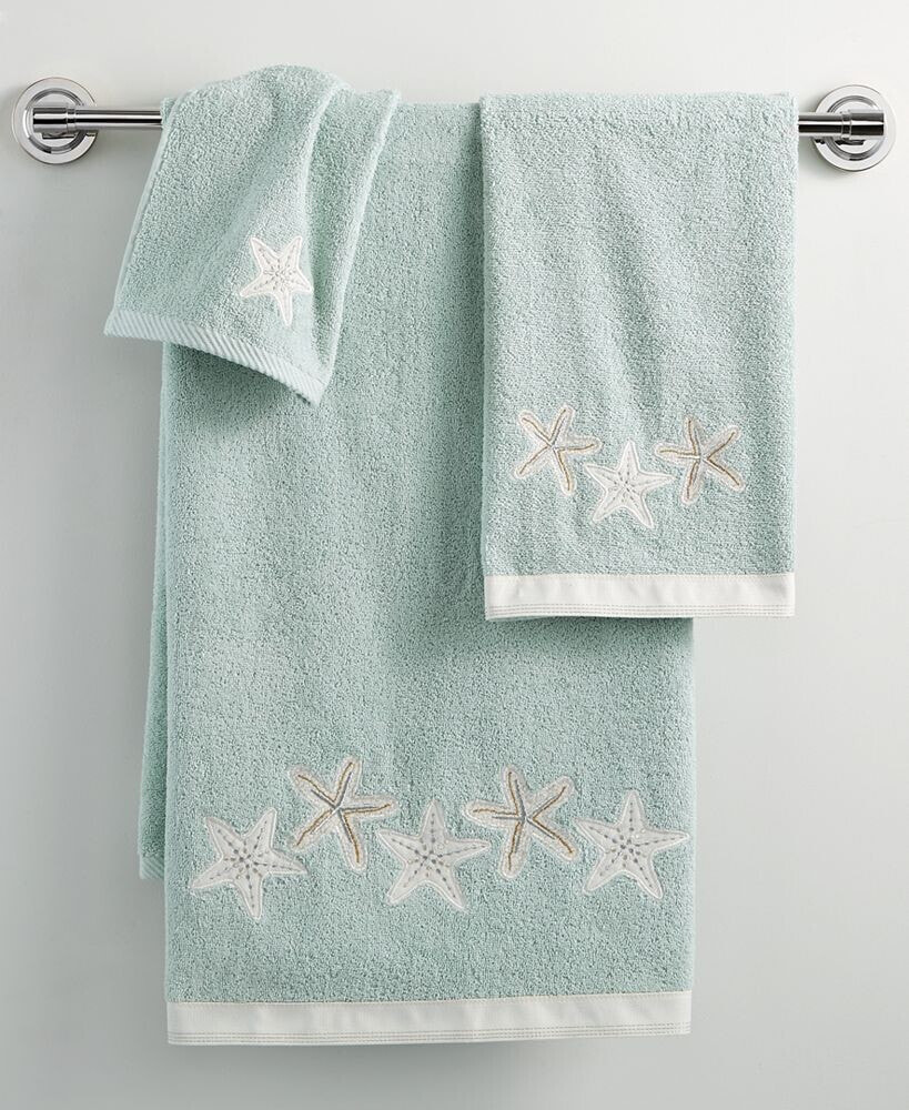 Avanti sequin Shells Beachy Cotton Bath Towel, 27