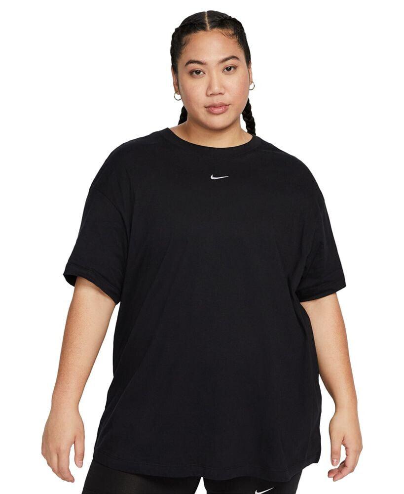 Plus Size Active Sportswear Essential Women's Logo T-Shirt Nike Размер: 1X  купить от 4099 рублей в интернет-магазине , женские блузки и  кофточки Nike