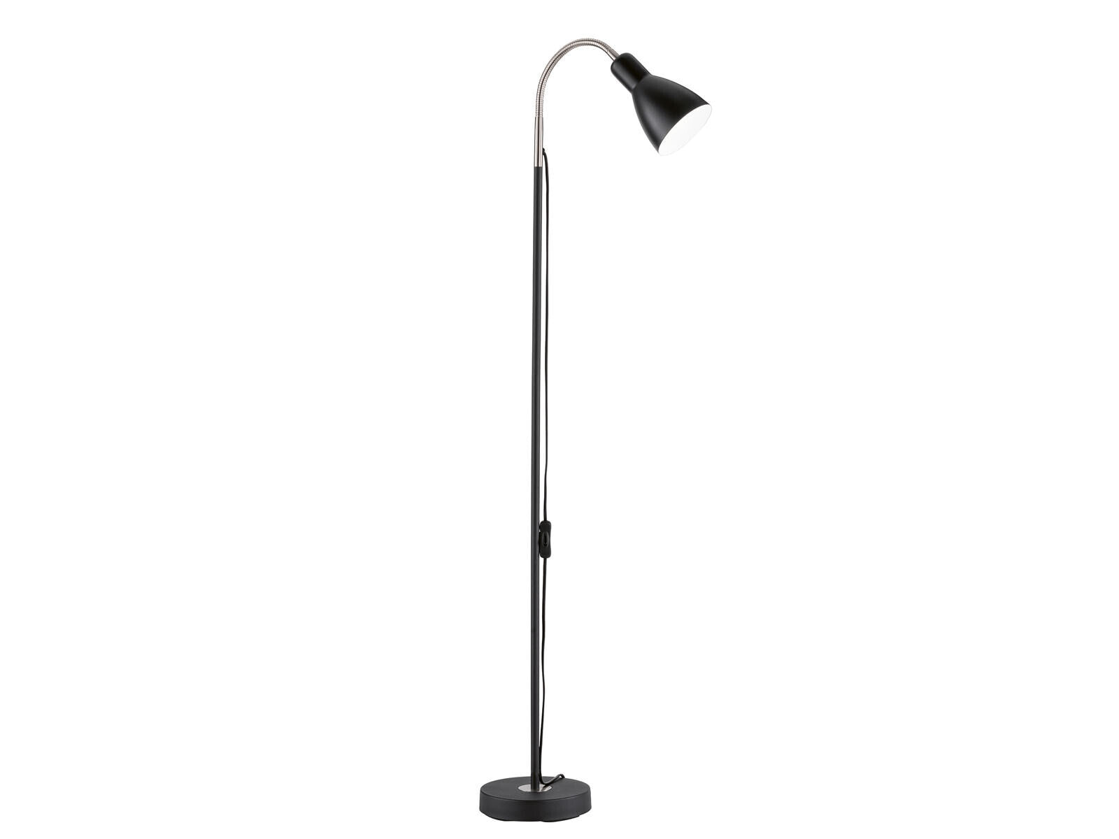 Kleine Retro Stehlampe Leselampe Schwarz