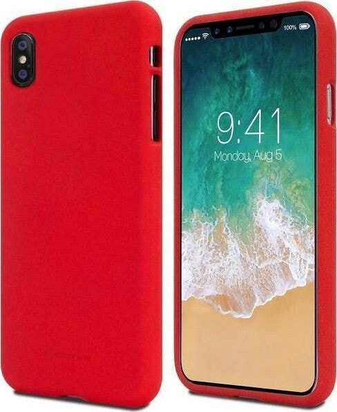 чехол силиконовый красный Xiaomi Mi 10/10 Pro Mercury