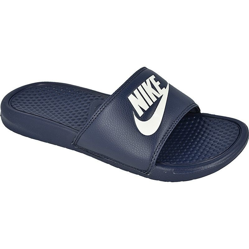 Мужские шлепанцы синие резиновые пляжные  Nike Sportswear Benassi JDI M 343880-403 slippers