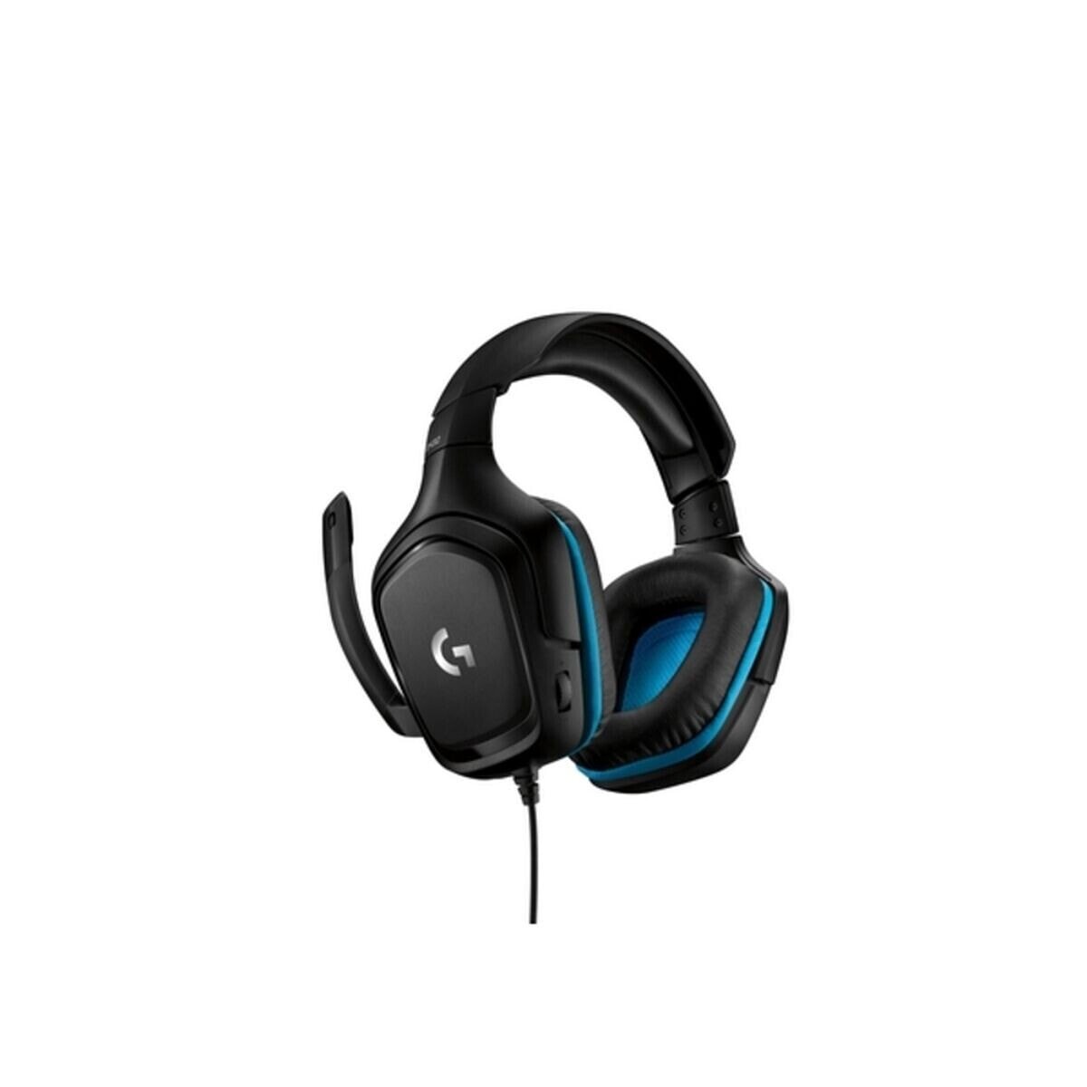 Gaming Headset with Microphone Logitech 981-000770 Blue Black