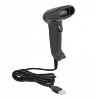 USB Barcode Scanner 1D and 2D with connection cable - German Version - Handheld bar code reader - 1D/2D - LED - Code 128 - Code 39 - EAN-13 - EAN-8 - ISBN - PDF417 - Data Matrix - Micro QR Code - QR Code - 640 x 480 pixels