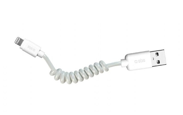 SBS TECABLEUSBIP5SW кабель с разъемами Lightning 0,5 m Белый