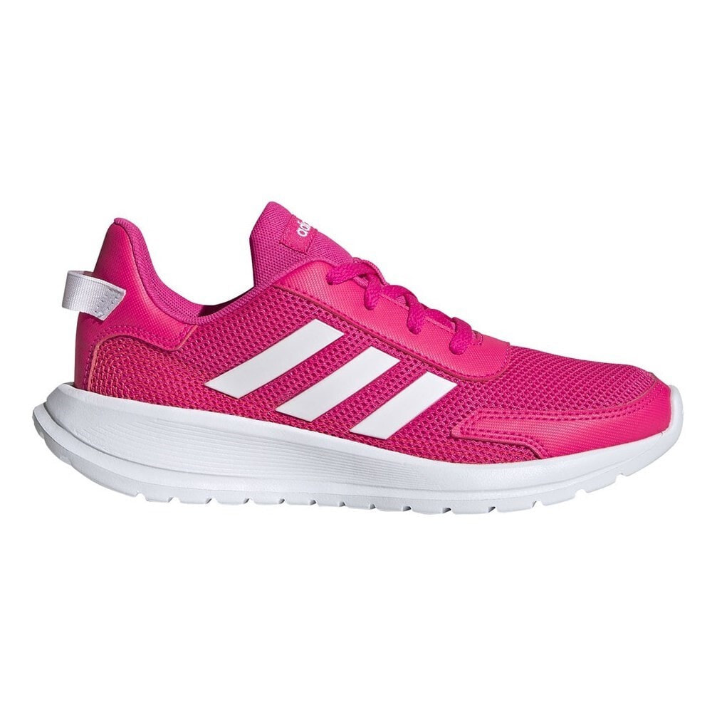 Мужские кроссовки спортивные для бега розовые текстильные низкие Adidas Tensaur Run K