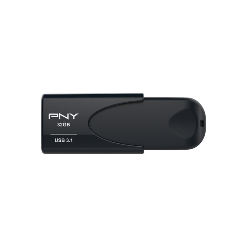 PNY Attache 4 USB флеш накопитель 32 GB USB тип-A 3.2 Gen 1 (3.1 Gen 1) Черный FD32GATT431KK-EF