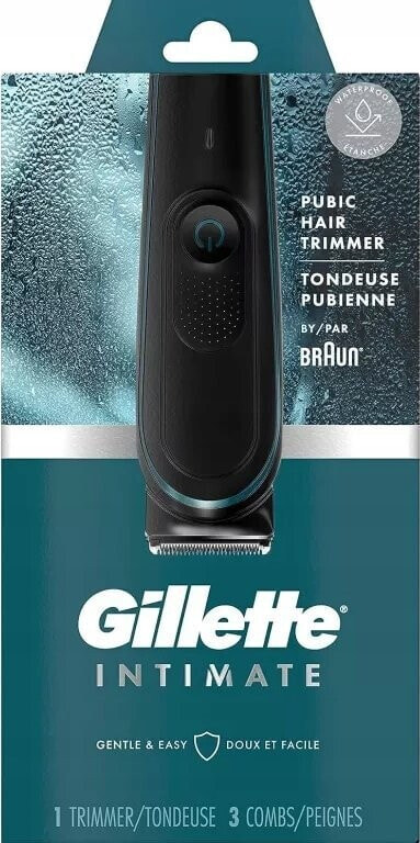 Trymer Braun Gillette INTIMATE Trimmer i5, hair clipper (black/blue)