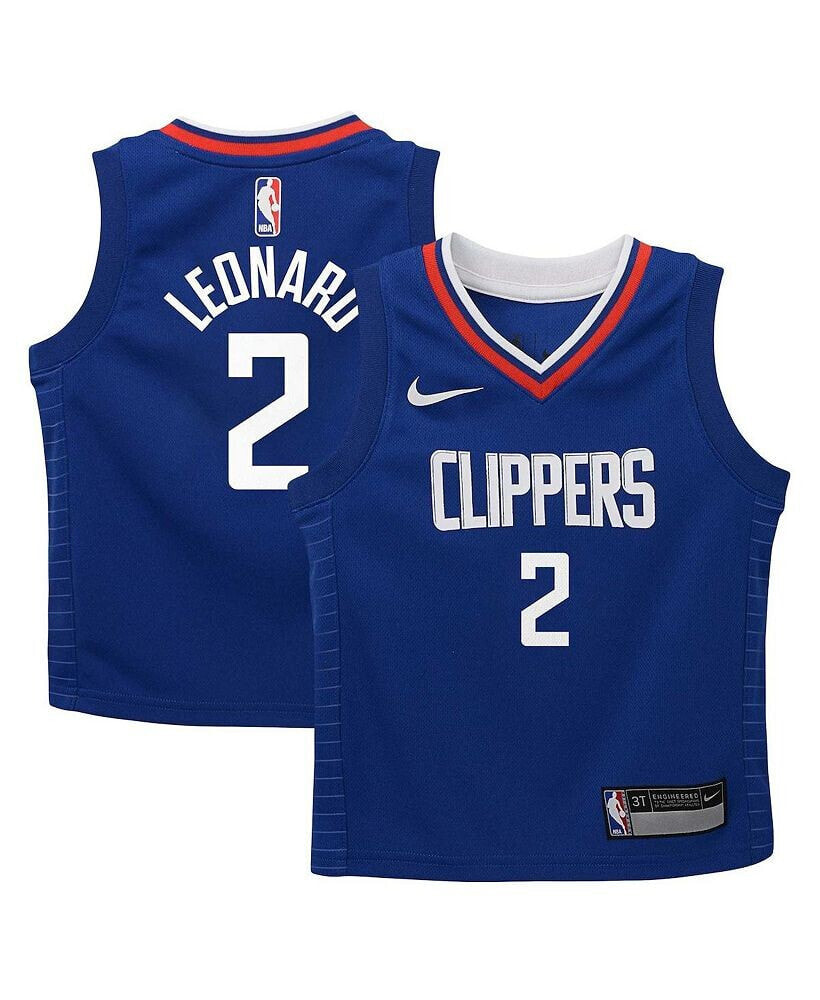Nike toddler Boys and Girls Kawhi Leonard Blue LA Clippers Swingman Player Jersey - Icon Edition