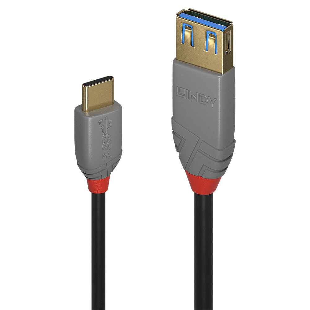Lindy 36895 USB кабель 0,15 m 3.2 Gen 2 (3.1 Gen 2) USB C USB A Черный