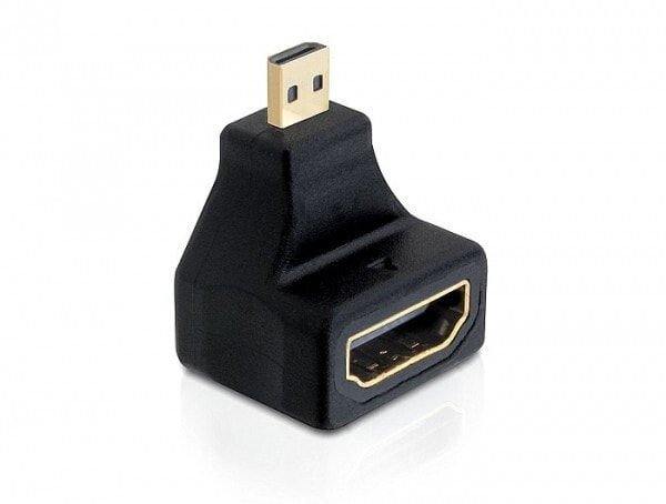 DeLOCK 65270 кабельный разъем/переходник 19-p micro HDMI-D M 19-p HDMI-A F Черный