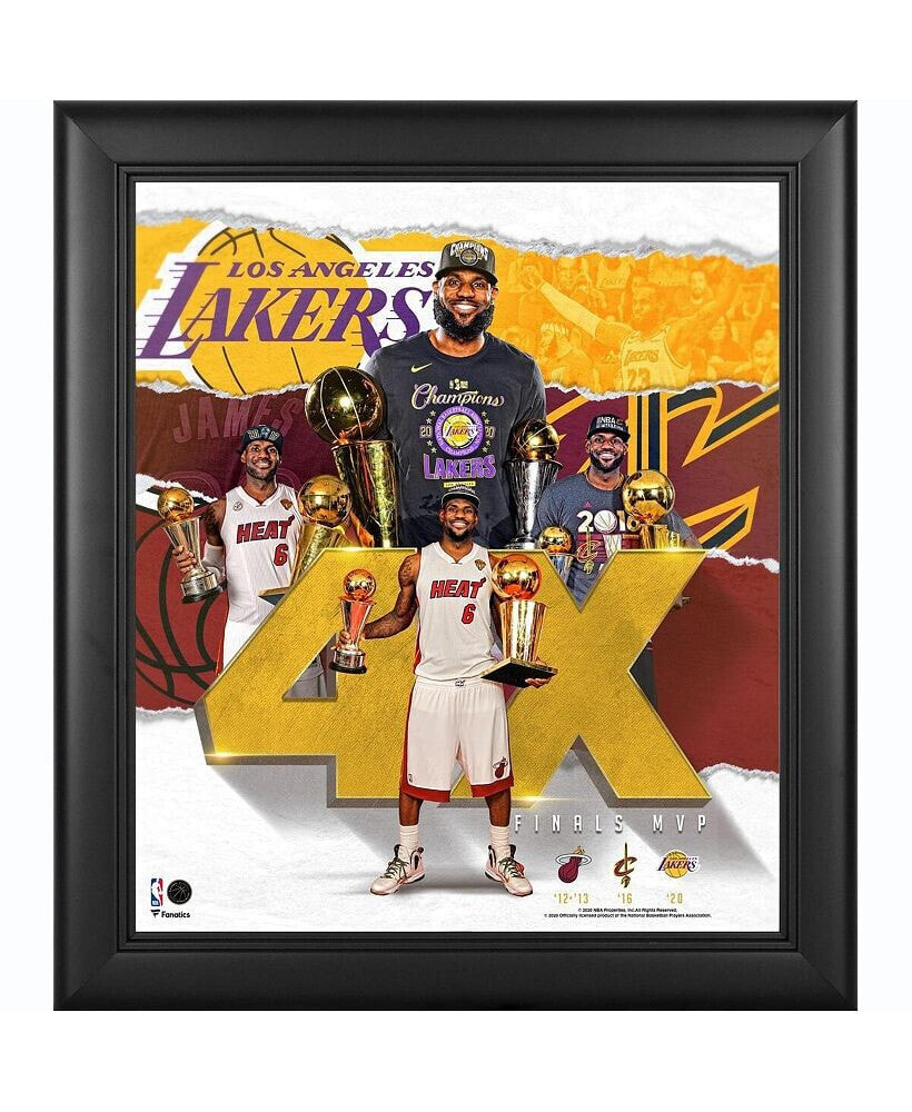 Fanatics Authentic leBron James Los Angeles Lakers Framed 15