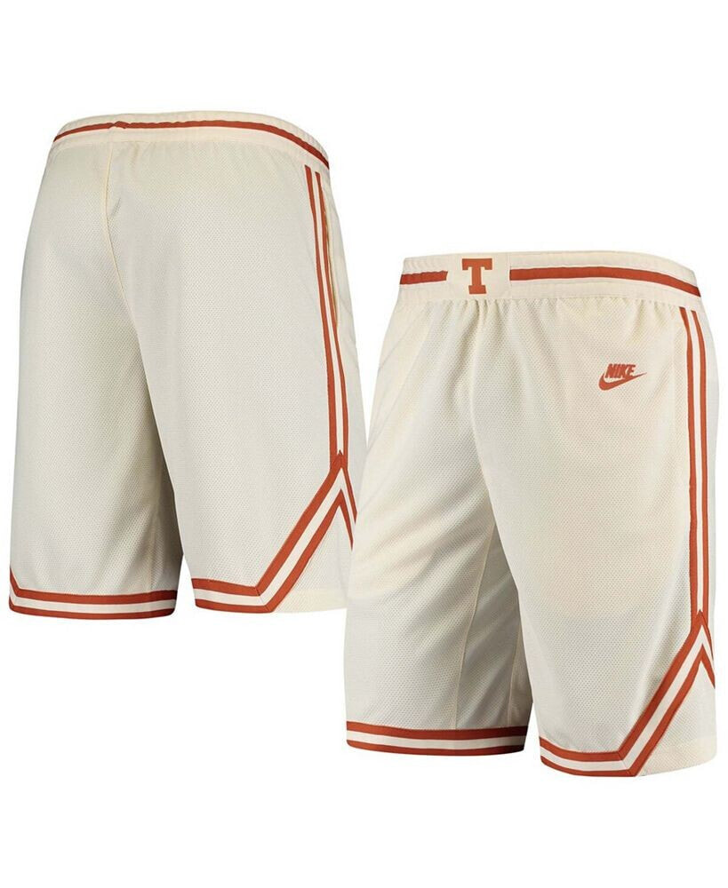 Nike men's Cream Texas Longhorns Retro Replica Performance Basketball Shorts