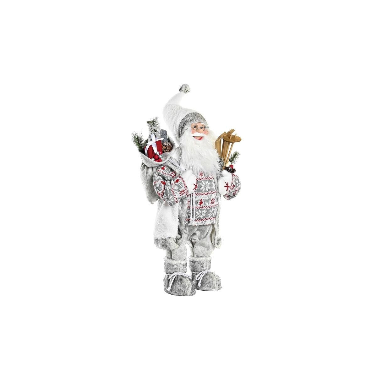 Christmas bauble DKD Home Decor White Red Grey Father Christmas 32 x 20 x 64 cm