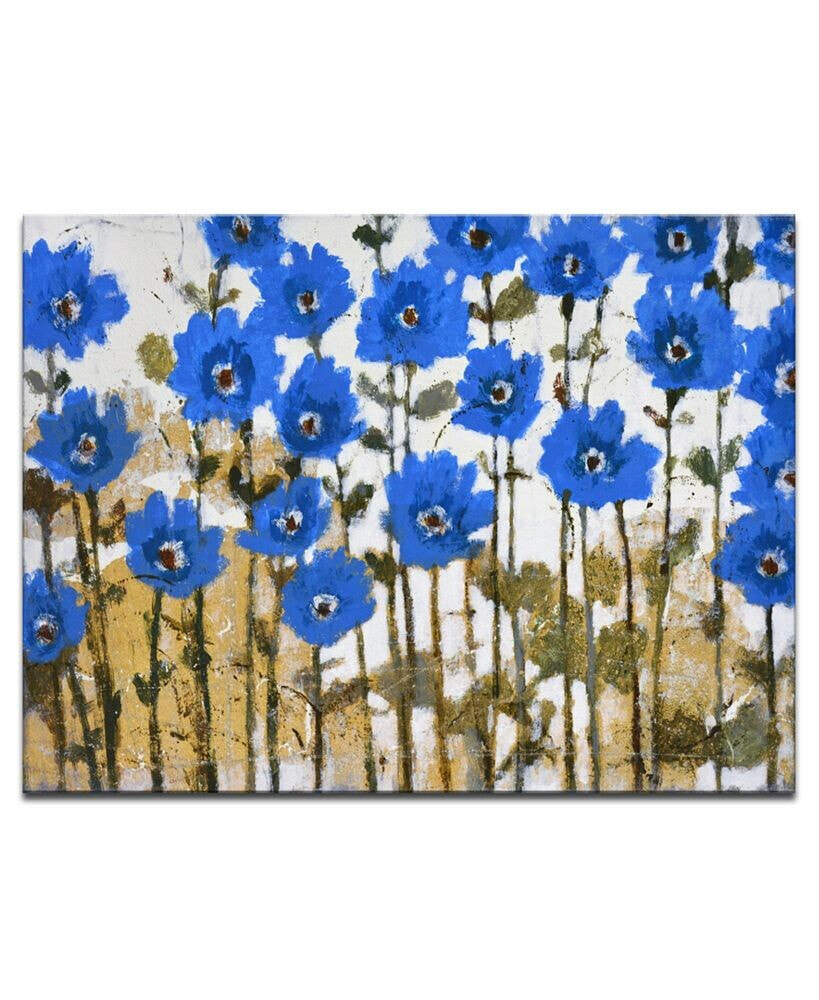 Ready2HangArt 'Sapphire Meadow' Abstract Canvas Wall Art, 20x30